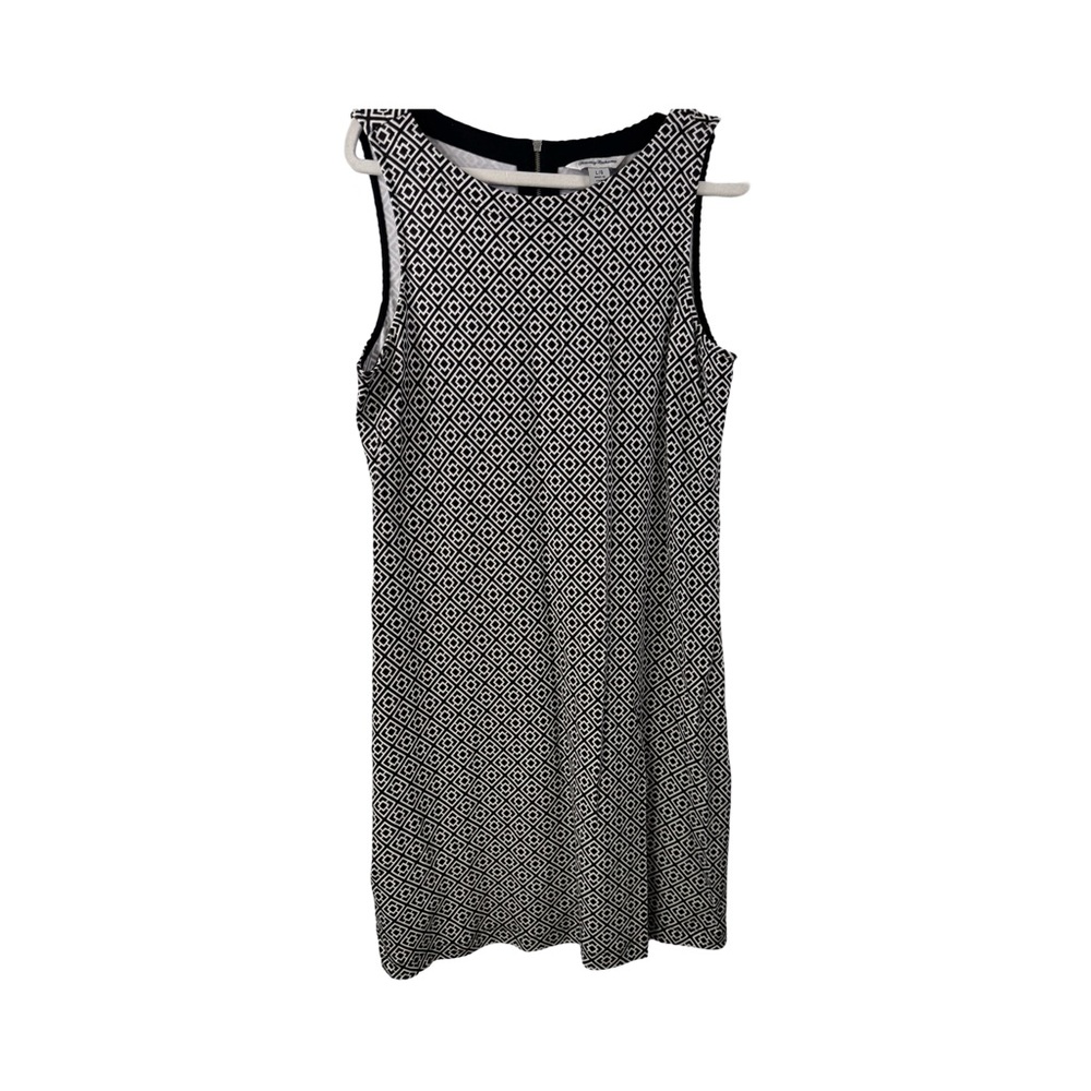 Tommy Bahama Women’s Black & White  Sleeveless Shift Dress Size Large